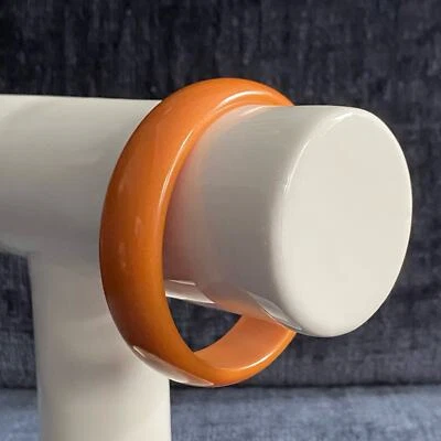 Brazalete Grueso Pulsera Baquelita Caramelo Caramelo Naranja Plástico Foto 1 de 4