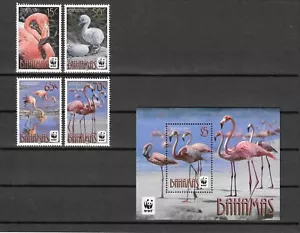 Bahamas 2012 WWF SG 1616/1619 + MS 1620 MNH - Imagen 1 de 1