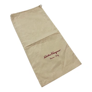 Salvatore Ferragamo Cotton Dust Bag 17" x 8" Made In Florence, Italy - Authentic - Picture 1 of 6