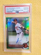 2022 BOWMAN CHROME PROSPECTS GREEN REFRACTOR CPA-GC GREG CULLEN 58/99