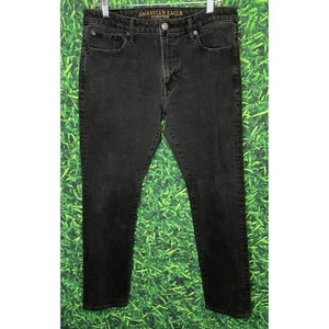 American Eagle Outfitters Extreme Flex 4 Slim Men’s 34x30 Black Denim Jeans - Picture 1 of 6