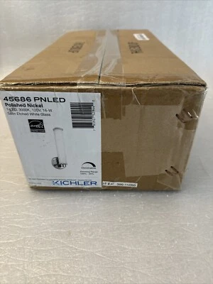 Kichler Lighting 45686 PNLED Indeco Wall Sconce Polished Nickel New NIB - Image 1 of 4