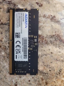 PULL ADATA 8GB DDR5 SODIMM PC5-4800B-SC0-1010-NT LAPTOP MEMORY MODULE 4800MHZ - Picture 1 of 2