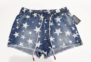 Re Generation Celebrity Pink Pull On Shorts Womens XS Stars Pattern New w/tag - Picture 1 of 8