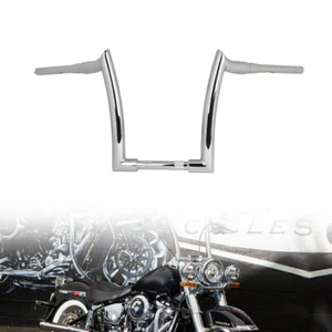 14'' Rise Handlebar Motorcycle Steel Chrome Fit For Harley Softail Street Bob - Picture 1 of 19