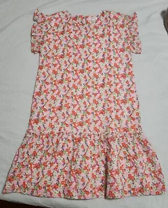 NWT "Gymboree" Girls Sz. L (10-12) Pink Floral Smock Dress. (#265) - Picture 1 of 2