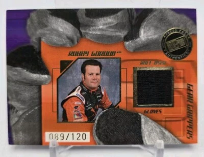 2004 Press Pass Stealth ROBBY GORDON Gear Grippers Team /120 Race Used Gloves - Image 1 of 4
