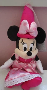 New Disney Parks Plush Minnie Mouse Princess In Pink Toy 15 in tall approx - Picture 1 of 2