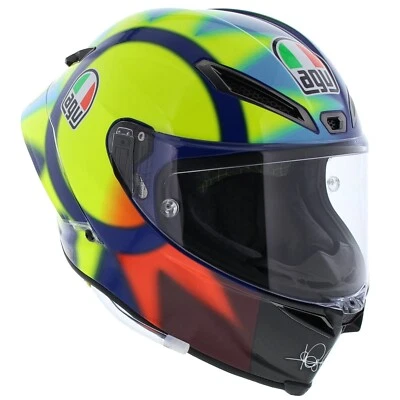AGV Pista GP RR Soleluna 2021 Valentino Rossi E2206 DOT Full Face Motorcycle - Image 1 of 4