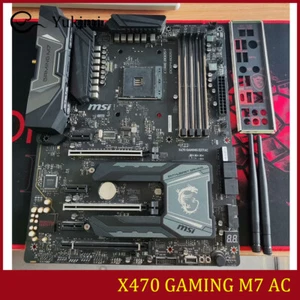 FOR MSI X470 GAMING M7 AC AMD AM4 DDR4*4 64GB ATX Motherboard Test OK - Picture 1 of 9
