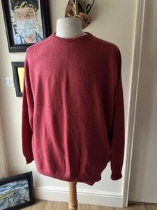 Johnson’s Of Elgin Jumper Mens  Rust Size 50” Chest - Picture 1 of 8