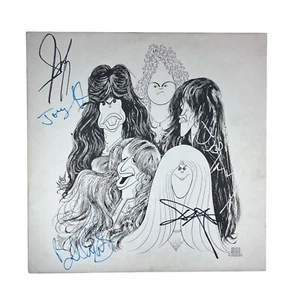 Aerosmith Signed Draw The Line Vinyl Album Steven Tyler Joe Perry Hamilton Whitf - Picture 1 of 10