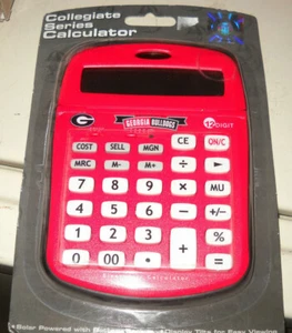 UNIVERSITY OF GEORGIA BULLDOGS COLLEGIATE SERIES DESKTOP CALCULATOR NIP - Picture 1 of 2