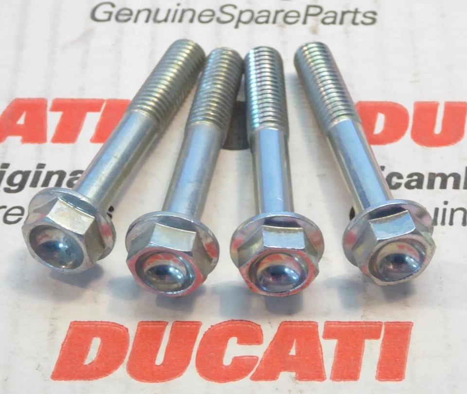 2003-2008 Ducati 749 999 MTS S4RS front fork axle pinch bolt SET/4 77250281AB - Image 1 of 1