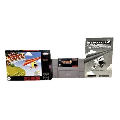 Pac Man 2 New Adventures Nintendo SNES Box Manual CIB (1994) - Retro Video Game - Image 1 of 4