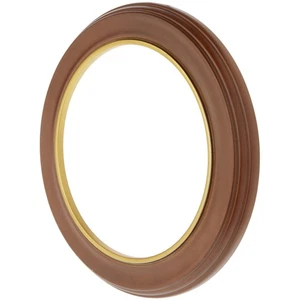 Bard's Walnut Wall Mount Plate Frame w/ Gold Strip (8.25"-9.25" Plates) - Picture 1 of 1