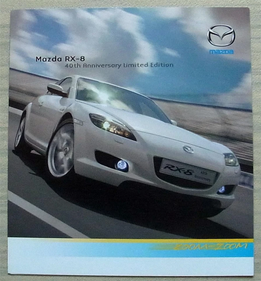 MAZDA RX-8 40th ANNIVERSARY LIMITED EDITION Sales Brochure 2007 #MCAG1068 09/07 - Image 1 of 4