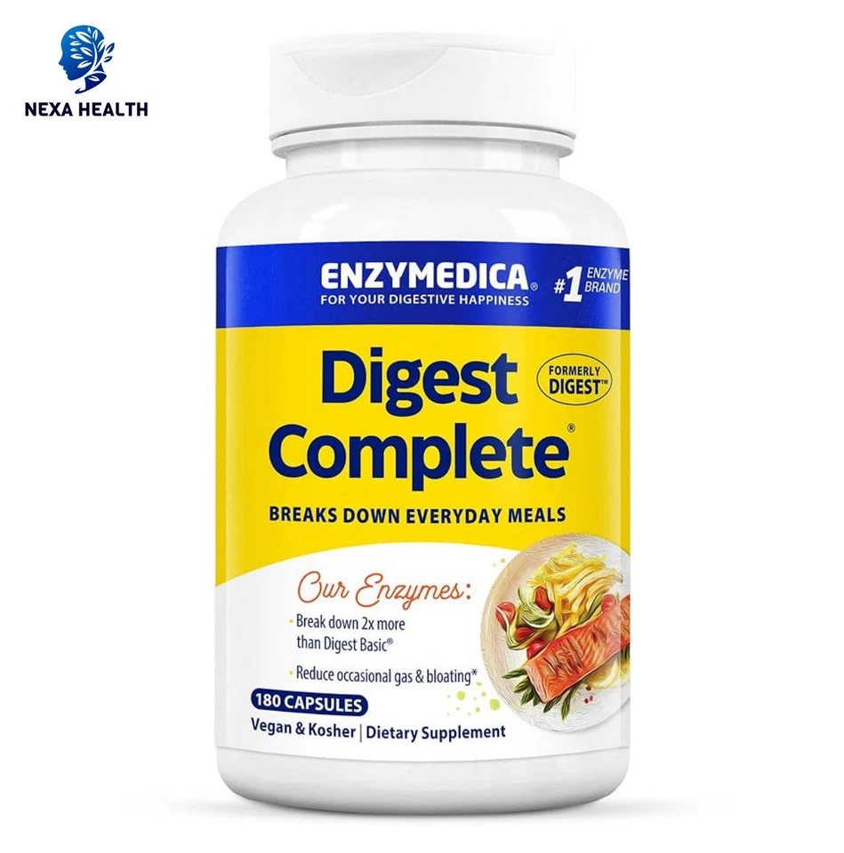 Enzymedica Digest Complemento Dietético Completo Cápsulas Vegetales 180 Cápsulas Exp 10/26 Foto 1 de 2