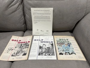 JACK NICKLAUS Gary Player ARNOLD PALMER Signed 1960s Magazines JSA COA 1st PGA! - Picture 1 of 8