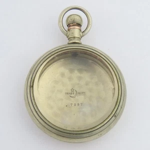 American 18 Size Nickel Stem Wind & Lever Set Swing Out Pocket Watch Case - Picture 1 of 7