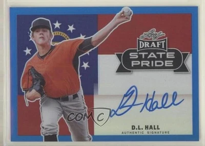 2017 Leaf Metal Draft State Pride Blue /25 DL Hall #SP-DLH Auto - Image 1 of 2