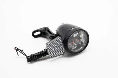 LED Fahrradscheinwerfer für Nabendynamo 80 Lux Standlicht Automatik Funktion  - Bild 1 von 4