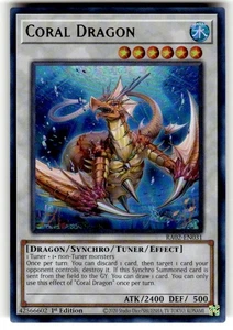 Coral Dragon RA02-EN031 25th Anniversary Rarity Ultra Rare NM  1st Edition - Picture 1 of 2