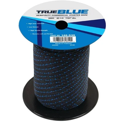 Nueva cuerda de arranque True Blue 200' para trenza sólida #3 1/2 146-935 Foto 1 de 2