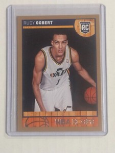 2013-14 PANINI NBA HOOPS RUDY GOBERT RC GOLD PARALLEL #287