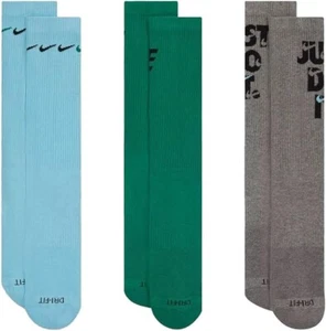 NEU Nike Everyday Plus gepolsterte 3er-Pack Crew-Socken für Herren Größe 8-12 - Bild 1 von 1