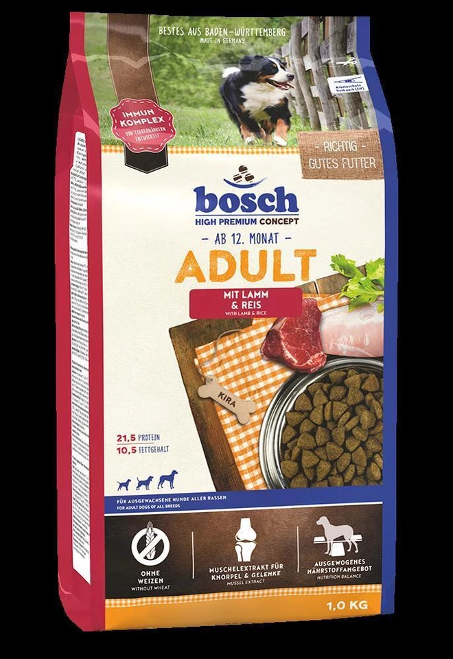 Bosch 1kg Adult Lamm & Reis Hundefutter Trockenfutter - Bild 1 von 1