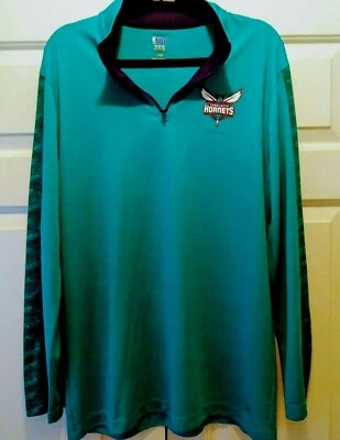 NBA Charlotte Hornets. TX3 Cool. Size: Large. Lightweight Pullover.  - Image 1 of 4