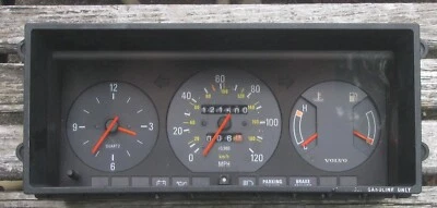 81-85 VOLVO 240 242 244 245 INSTRUMENT CLUSTER CABLE DRIVEN 120 MPH 121K r0.980 - Изображение 1 из 4