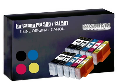 MARKENLOS 1-10 CARTUCCE INCHIOSTRO per CANON PGI-580 CLI-581 TS6150 TS705 TR8500 TR8550 XXL