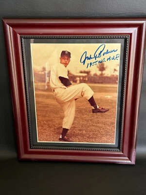 Johnny Podres Brooklyn Dodgers Autograph Photo, Signed & Framed, COA, 8" x 10" - Image 1 of 4