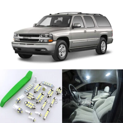 Kit de luces LED interiores HID blancas 21 piezas para Chevrolet Suburban 00-06 + herramienta gratuita Foto 1 de 4