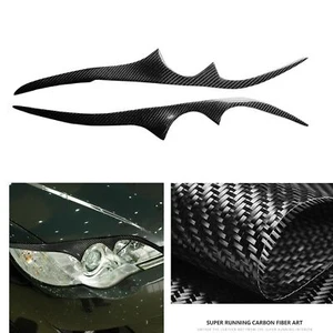 Carbon Fiber Car Headlight Eyebrow Eyelid Cover Trim For Subaru Legacy 2006-2008 - Bild 1 von 7