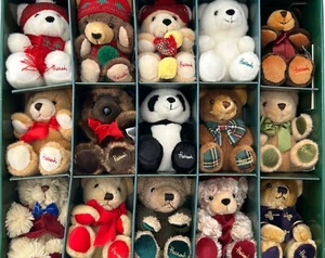 @@@  Herrods Miniatur Weihnachtsbären  Set von 1986 - 2000  @@@ - Bild 1 von 17