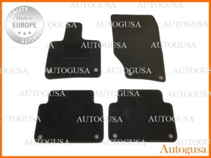 NEW LHD CAR FLOOR MATS FOR AUDI Q7 4L 2005-2015 VELOUR CARPET LINERS RUGS BLACK - Picture 1 of 6
