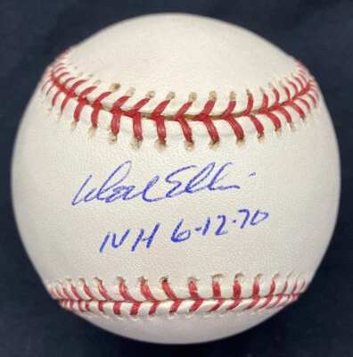 Dock Ellis NH 6-12-70 Signed No Hitter Baseball JSA - Image 1 of 2