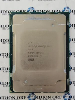 INTEL Xeon Gold 5215 SRFBC 2.50 GHz 13.75 MB 85 W Grade B SKU 17331 - Image 1 of 2