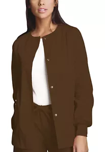 {XS} CHEROKEE WORKWEAR WW Originals Snap Front Warm-Up Jacket 4350 CHCW - Picture 1 of 2