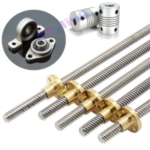 100mm- 500mm 3D Printer Accessories 8mm Lead Screw Rod Nut T8 For Stepper Motor - Picture 1 of 37