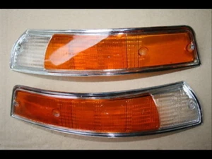 Frontblinker-Set Orange/White Chrome Frame Fits for Porsche 911 Mod. ´69- ´71 - Picture 1 of 1