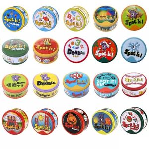 Spot it Dobble Family Friend Fun 5 Games In 1 Card Game Kids Indoor Outdoor