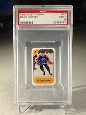 1982 Post Cereal Dave Hunter #12 - PSA 9 - POP 2 (only two graded higher)