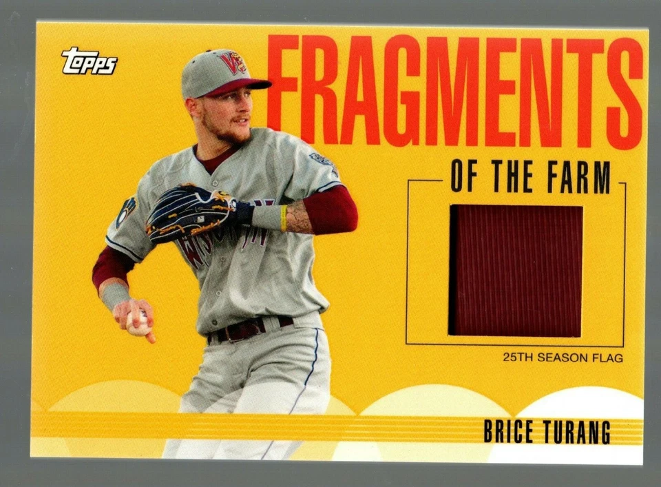 2020 Topps Pro Debut Fragments of the Farm Relics #FFFL Brice Turang  - Image 1 of 1