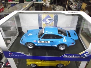 Solido 1/18 Porsche 911 RS 3.0 Iroc daytona 1974 Blue George Follmer NIB - Picture 1 of 1