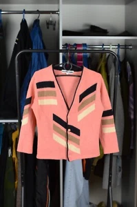 49 AV JUNKO SHIMADA Wool Cardigan Pink Size 9 - Picture 1 of 9