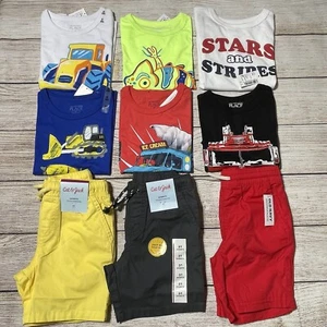Toddler Boy Size 3T Lot Of Clothes. NWT! 9 Pieces For Spring And Summer. - Picture 1 of 24